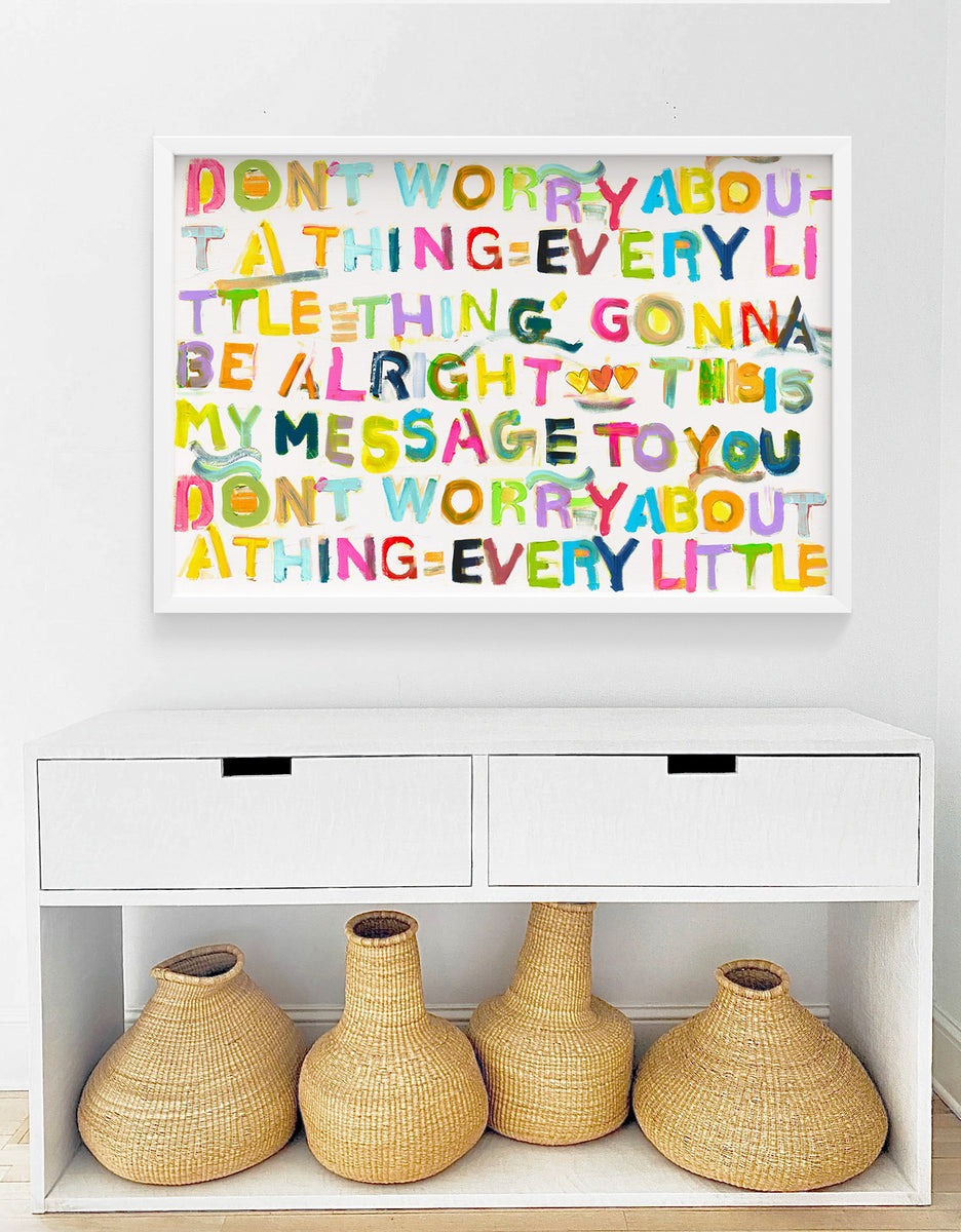 My Message To You Horizontal Art Print – KERRI ROSENTHAL