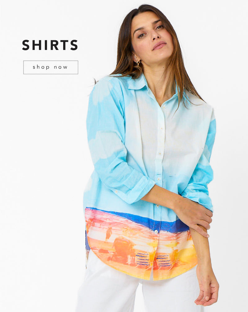 women's button up down shirt - cute shirts & blouses by Kerri Rosenthal