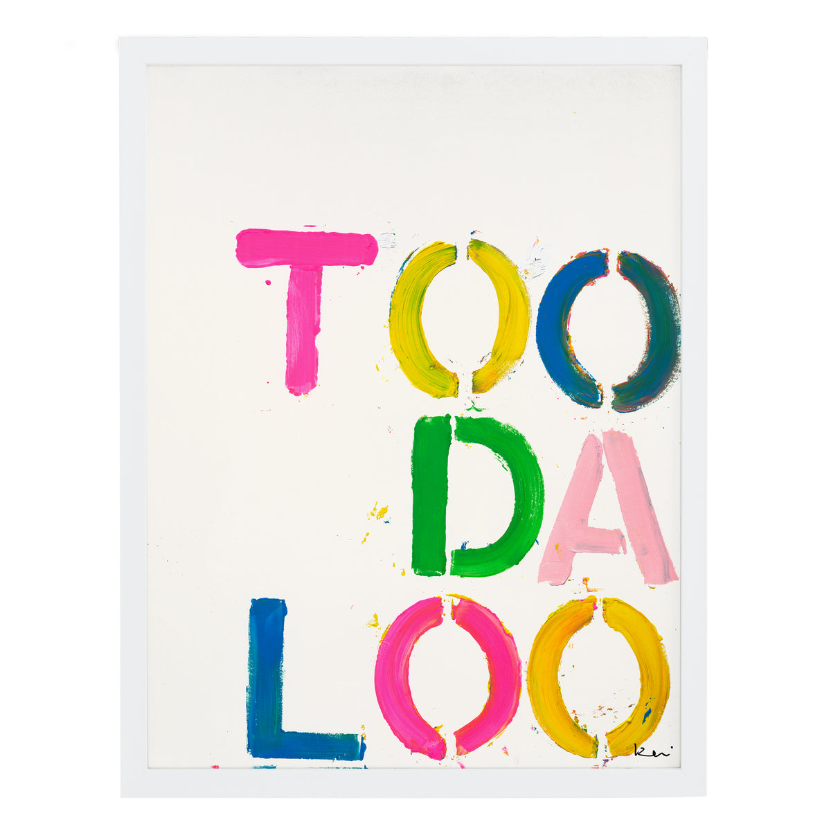 Too Da Loo Art Print Artwork by Kerri Rosenthal – KERRI ROSENTHAL